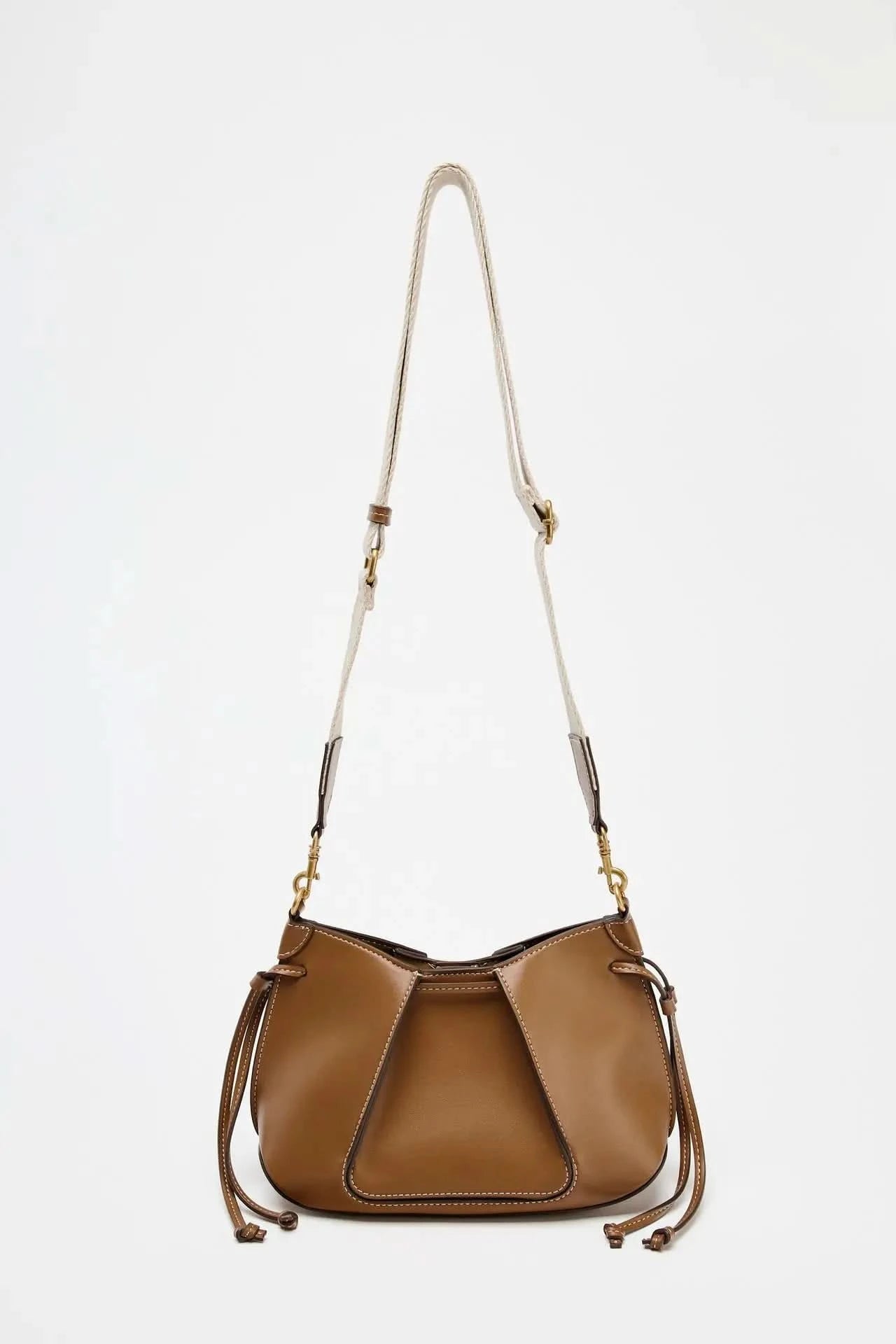 PLEATED MINI BAG, Women's Solid Color Simple Shoulder Bag, Fashionable Small Crossbody Purses, Luxury Design Handbag - M & M Global