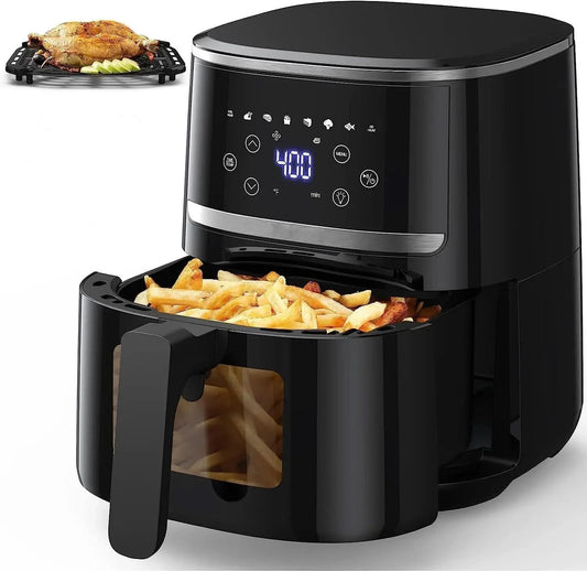 Adoolla Air Fryer Oven 5 Qt Large Oil Free Touch Screen 1500W Mini Oven Combo with 7 Accessories, One-Touch Digital Controls, No - M & M Global