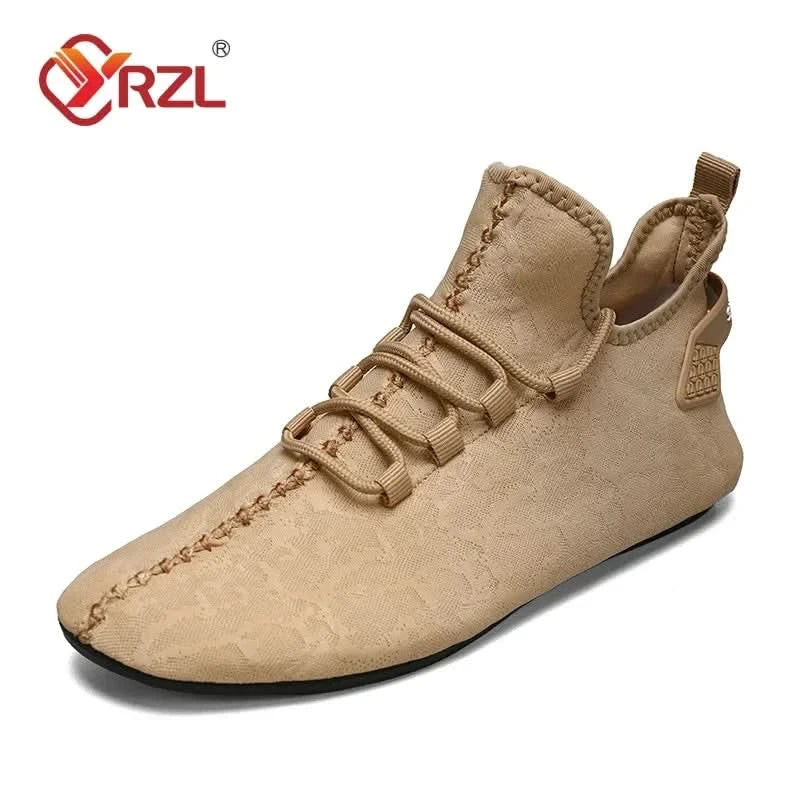 YRZL Men Mesh Loafers Driving Moccasins High Quality Flats Walking Shoes Breathable Non Slip Casual Loafers Summer Mens Shoes - M & M Global