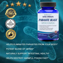 Parasite Cleanse Gut Detox Complex Supports Gut Cleansing - Removes Parasites From The Body and Helps with Immune Health - M & M Global
