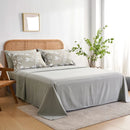7Pcs Leaf Printing Comforter Set for Queen, warm khaki, soft , comfortable,room decoration,ideal gift, universal for all seasons