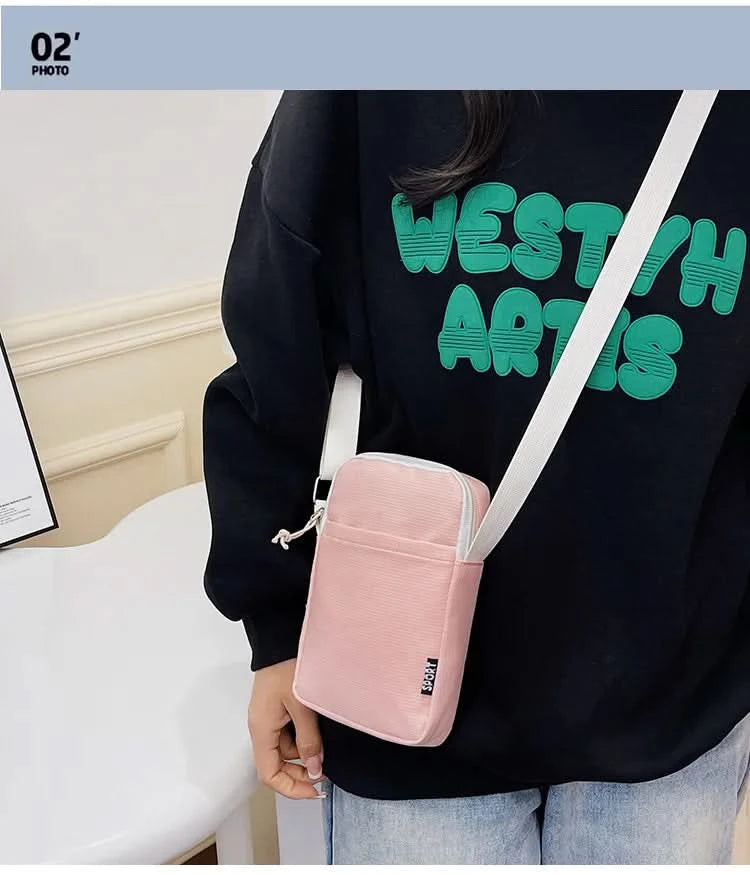 New Fashion Mobile Phone Bag Women's Messenger Bag All-match Mini Small Crossbody Bag Hanging Neck Coin Purse Vertical Handbag - M & M Global