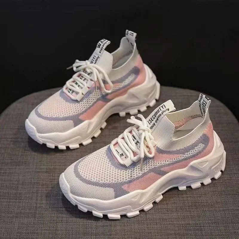 2025 Sneakers Women Platform Flat Shoes Woman Shoes Green Casual Trainers Ladies Chunky Sneakers Women Shoes - M & M Global