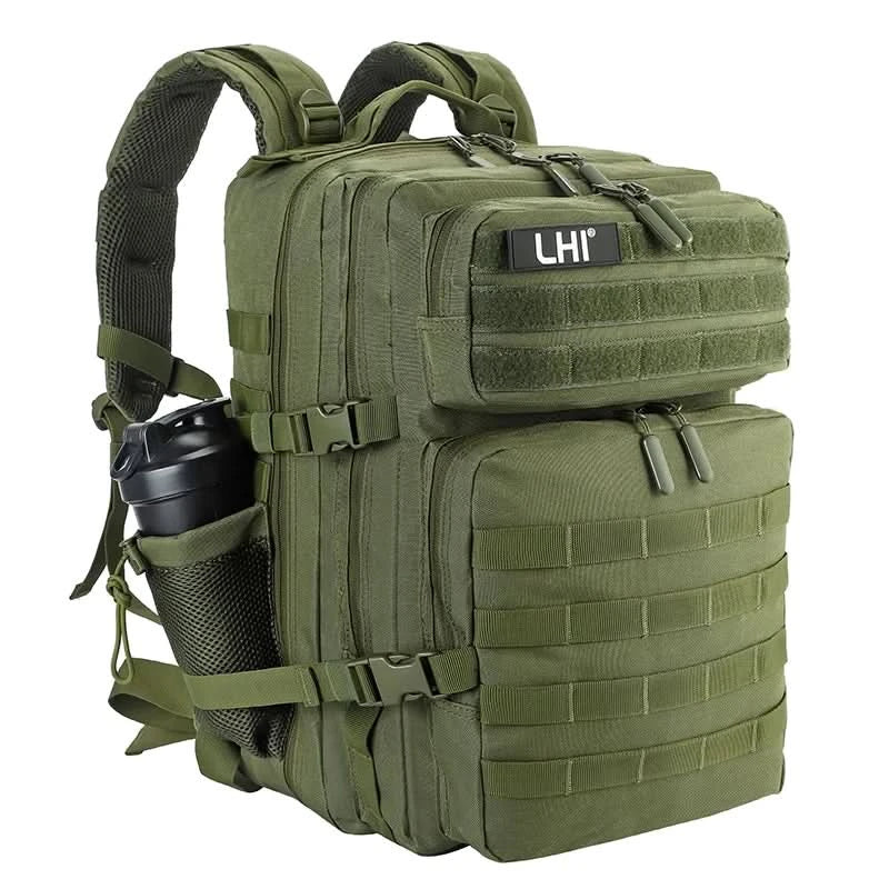 LHI 45L Tactical Backpack Waterproof Tie-Dye Sports Travel Daily Gym Rucksacks Weekend Overnight Daypack With Bottle holder - M & M Global