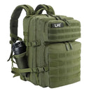 LHI 45L Tactical Backpack Waterproof Tie-Dye Sports Travel Daily Gym Rucksacks Weekend Overnight Daypack With Bottle holder - M & M Global