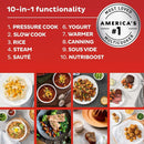 PRO Max Wi-Fi Smart 10-in-1 Pressure Cooker, Steamer, Saute, Warmer, Rice Cooker, Yogurt Maker, Sous Vide, Baker, NutriBoost - I - M & M Global