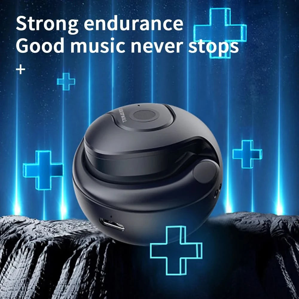 GREATWALL All-metal Zinc Alloy Body Headphones Trendy Design Wireless Headphones Music Game Sports Headphones Ultra-long Battery