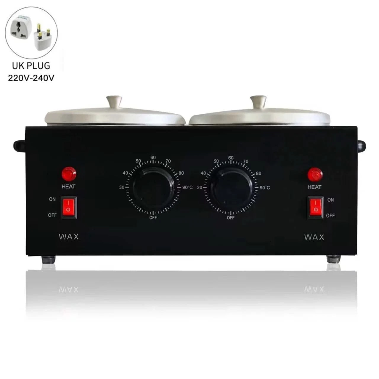 Dual Wax Pots Professional Electric Wax Heater Machine Parrafin Waxing Machine for Hair Removal Facial Skin Body SPA Salon - M & M Global