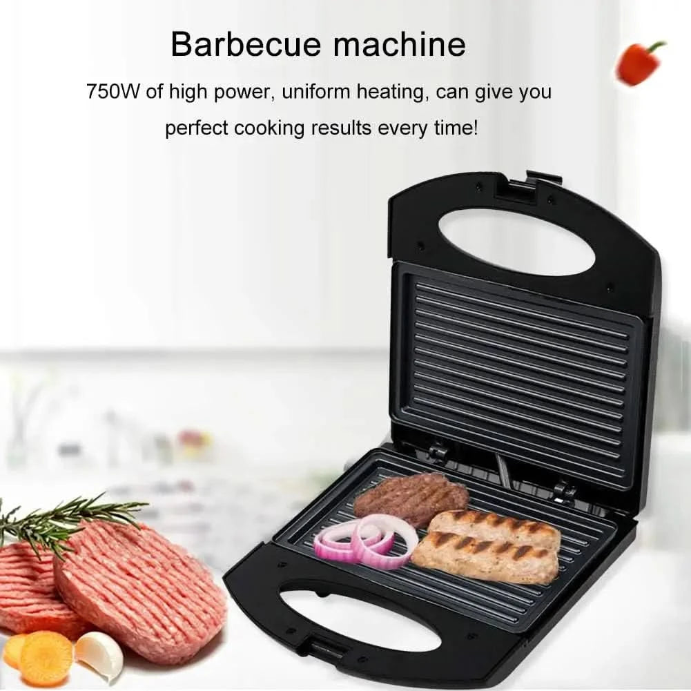Waffle maker ， 750W Household Sandwich Maker ， Grill Non-Stick Waffle Toaster Cake Egg Oven Toster Steak Frying Pan Electric Bre - M & M Global