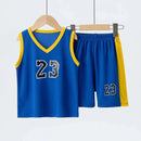 Summer CHILDREN'S Basketball Suit Boys and Girls Sports Vest Shorts Suit 23rd Handsome Boys and Students Vest Suit 2-piece. - M & M Global