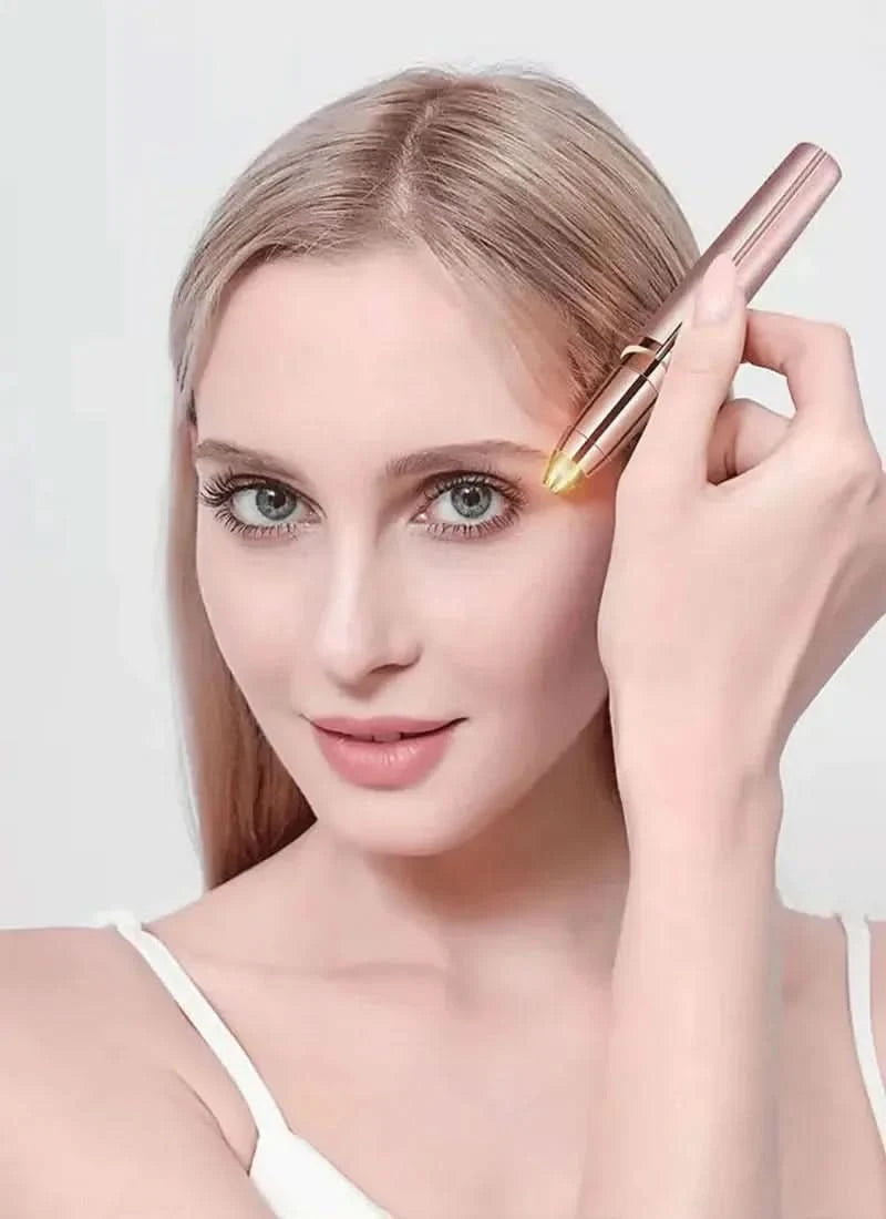 Electric Eyebrow Trimmer Security Hair Removal Eye Brow Epilator USB Charger Mini Shaper Shaver Hair Removal Painless Beauty - M & M Global