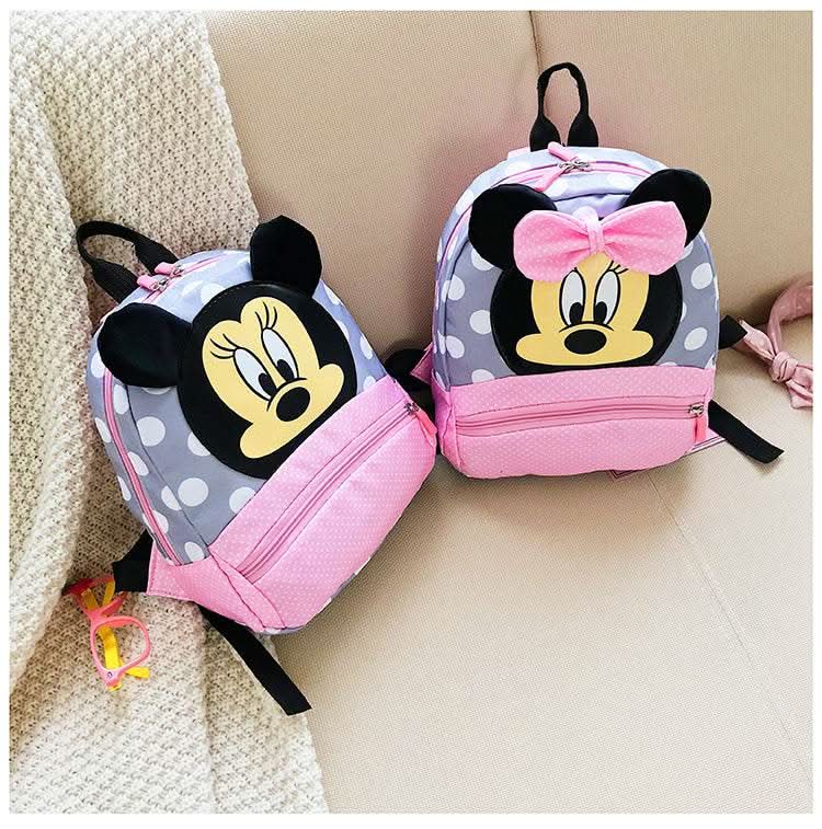Disney Cartoon Backpack For Baby Boys Girls Minnie Mickey Mouse Children Lovely Schoolbag Kindergarten Schoolbag Kids Gift - M & M Global