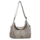 Vintage Style Canvas Messenger Bag Casual Travel Crossbody Bag Retro Large Capacity Shoulder Bag Multi Pocket Shoulder Bag - M & M Global