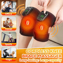 Thermal Knee Massager 3 in 1 Shoulder Knee Elbow Heating Massage Support Brace Rechargeable Vibration Pad Arthritis Muscle Relax - M & M Global