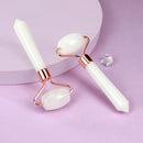Natural Jade Roller Massager Eye Roller Face Massager Beauty Skin Care Massage Tool Mini Portable Body Eye Massager Face Roller - M & M Global