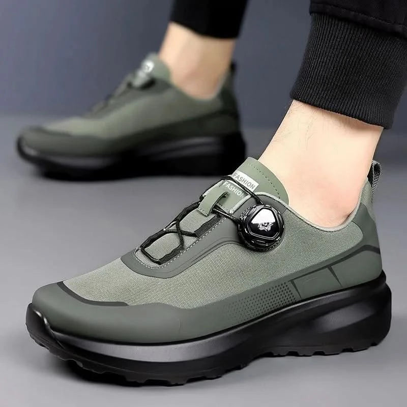Fashion Casual Men's Shoes Designer Rotating Buckle Men Sneakers Thick-Soled Comfortable Outdoor Walking Shoes Zapatillas Hombre - M & M Global