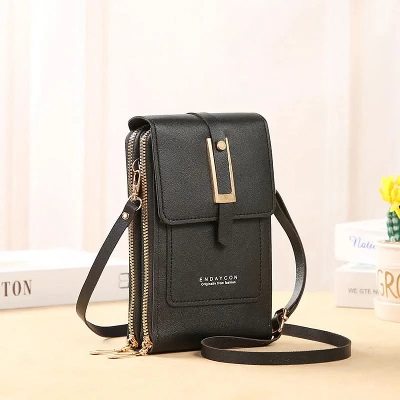 Touch Screen Cell Phone Messenger Bags Women Purse and Handbag Mini Shoulder Bag Pink Small Hand Bag Crossbody for Women  bolsos - M & M Global