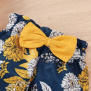 Newborn Baby Girls Clothing Set Infants Girl Short Sleeve Bodysuit+Floral Pants with Bow+Headband 3PCS Outfits for 0-18 Months - M & M Global