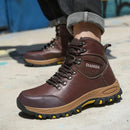 Rotating Button Indestructible Shoes Safety Boots Men Steel Toe work Boots Waterproof Non-slip Puncture-Proof Protective Shoes
