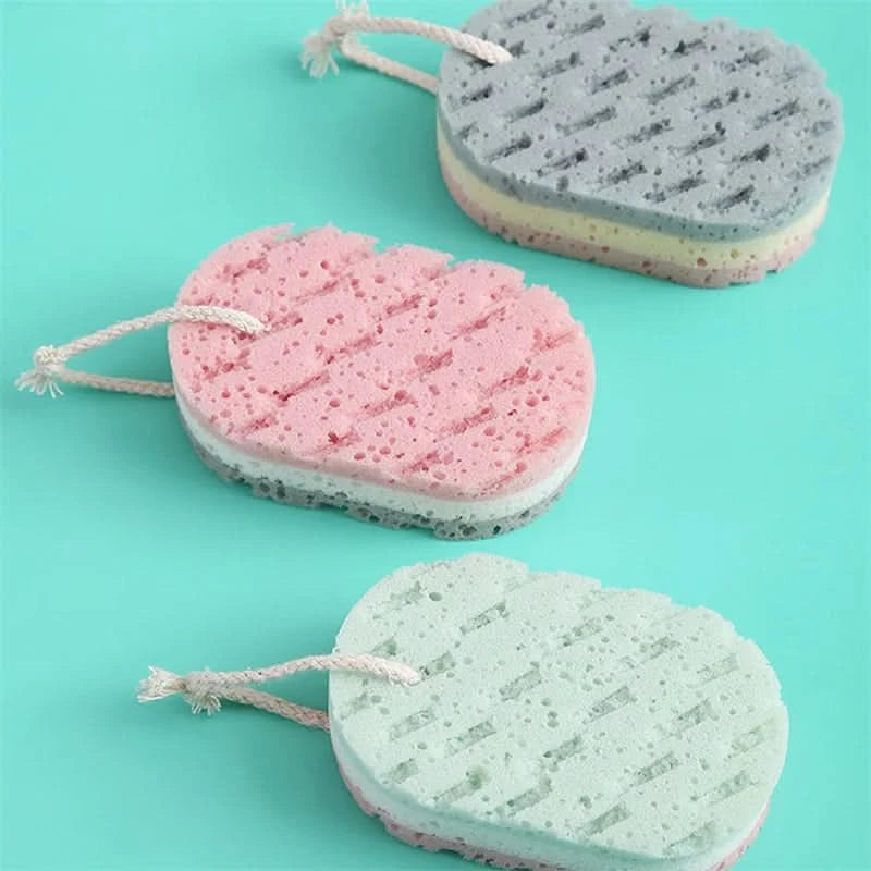 Soft Sponge Body Scrubber Bath Exfoliating Scrub Sponge Shower Brush Body Skin Cleaner Dead Skin Remover - M & M Global