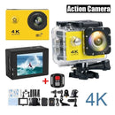 Action Camera 4K WiFi 2.0-inch Screen Waterproof 170D Underwater sports video cameras for motorcycle helmet Outdoor Sport Cam - M & M Global