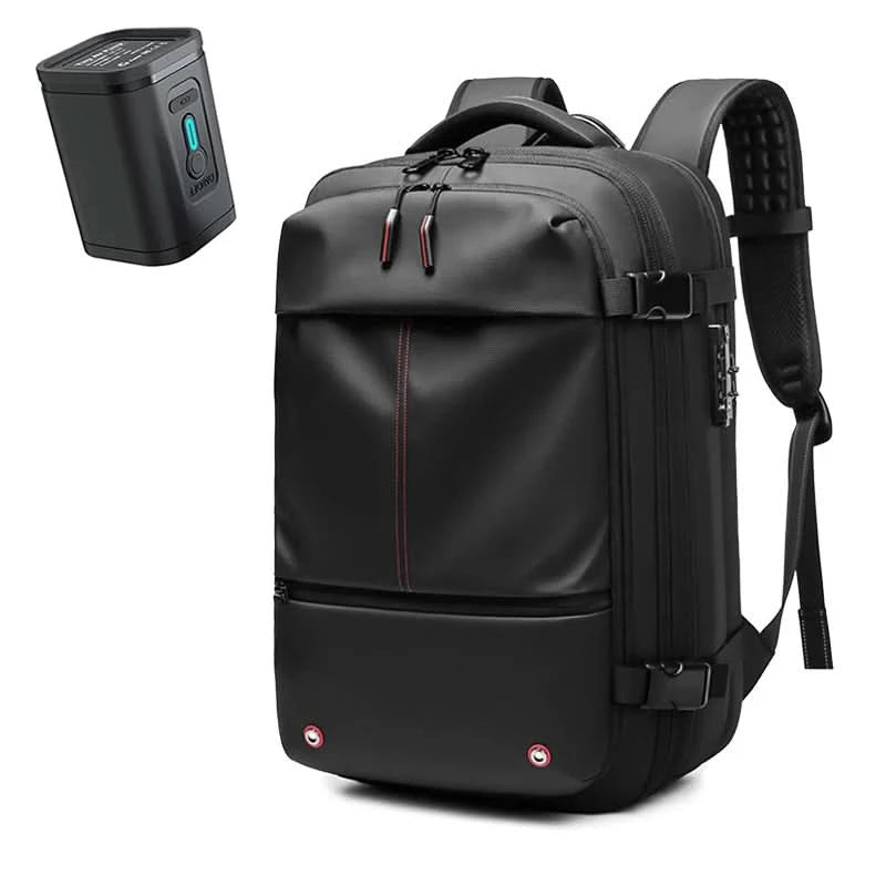 Travel Men 17 inch Laptop Backpack vacuum compression Backpack Business Large Capacity school Backpack expand outdoor backpack - M & M Global