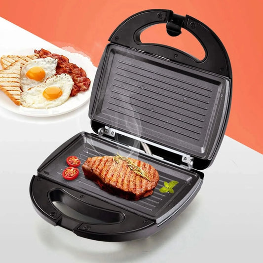 Sandwich Maker，Waffle Maker ， Electric Sandwich Maker ， Grill Panini Non Stick Pan Waffle Toaster Cake Breakfast Machine ， Barbe - M & M Global