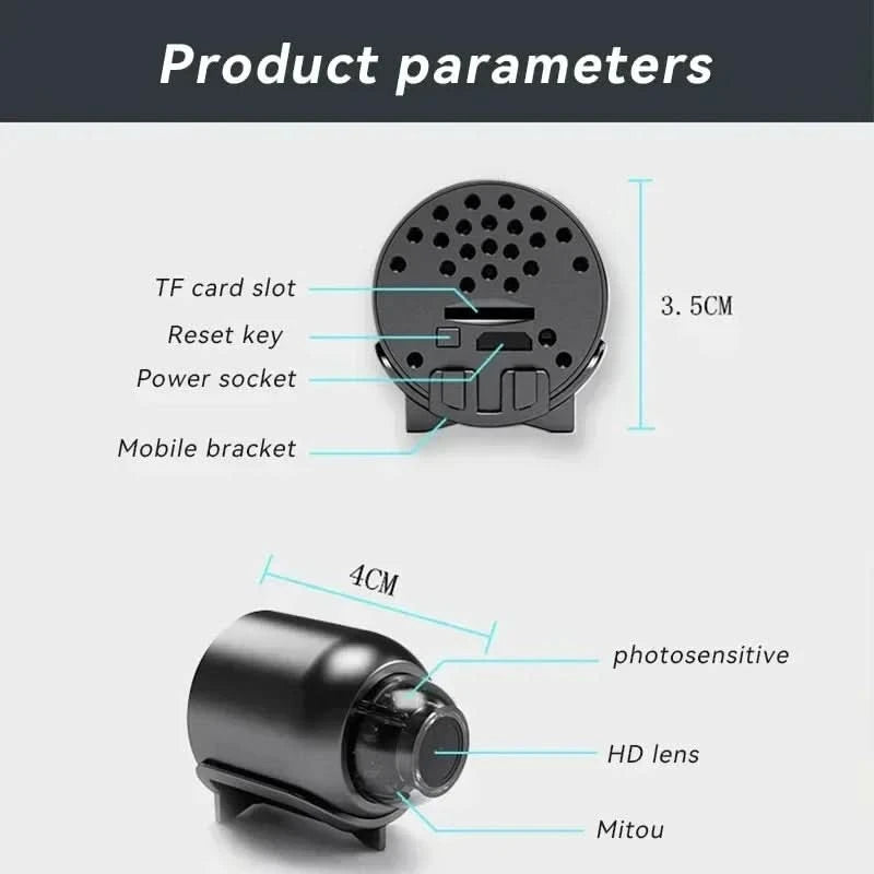 Xiaomi X5 Camera 1080P HD Wifi Wireless Night Vision Motion Detection Video Camera Home Security Camcorder Audio Video Recorder - M & M Global