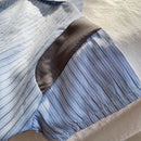 Fashion Clothes Summer Kids Boys Girls Causal Strips Shirt Shorts 2Pcs/Set With Tie Toddler Baby Clothing Infant 0-5 Years - M & M Global