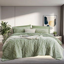 7 Pcs luxury cut flower design Comforter Set, soft microfiber, lightweight and breathable,Bedding Set for all seasons