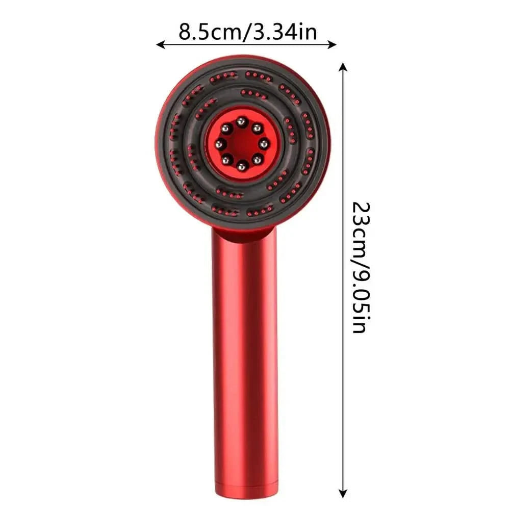 Electric Scalp Massager Hair Oil Applicator Scalp Massager 3 Modes Blue/Red Light Scalp Massager Tool Vibrating Massage comb - M & M Global