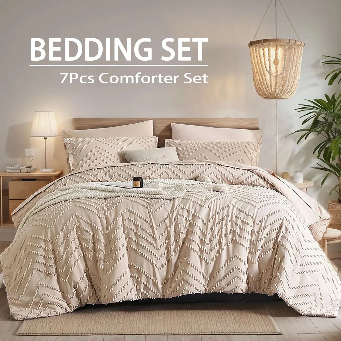 7-Piece Floral Quilt Set – Soft & Comfortable Bedding for All Seasons, Elegant Cut Flower Design, Home Décor, Ideal Gift for Any Occasion