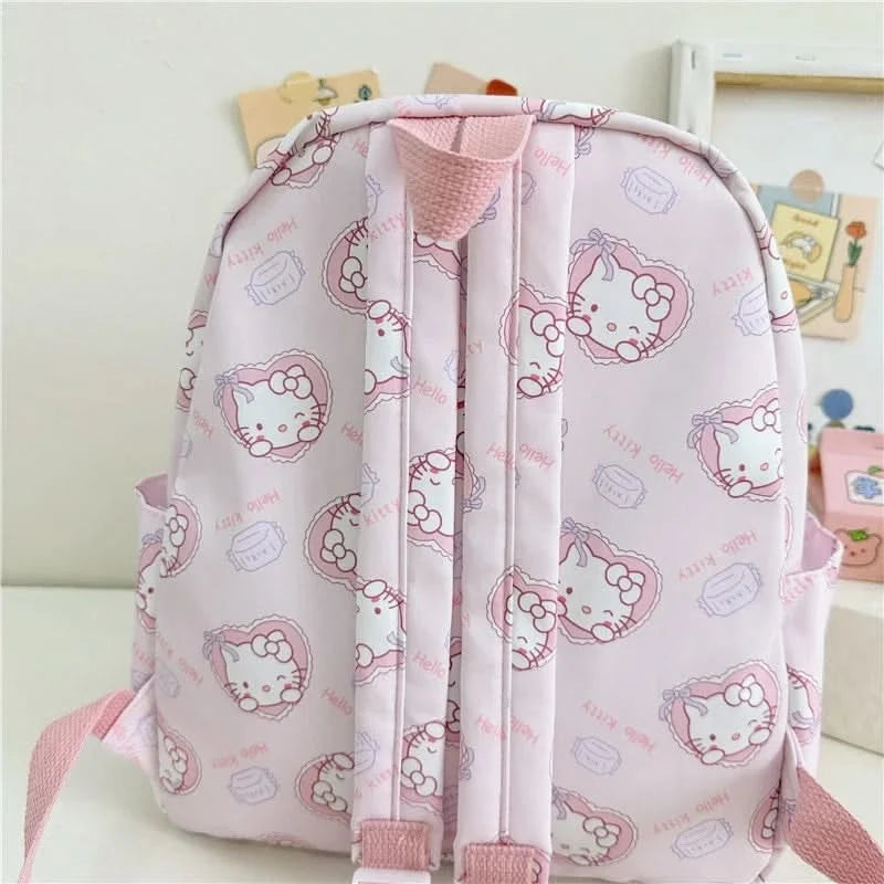 Kawaii Hello Kitty Kuromi Cinnamoroll Backpacks Cute Cartoon My Melody Pochacco Pompom Purin Anime Storage School Bag Sac A Dos - M & M Global