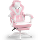 Dowinx Fabric Gaming Chair with Footrest, Big and Tall Gaming Chair for Heavy People, Computer/PC Gamer Chair for Adult