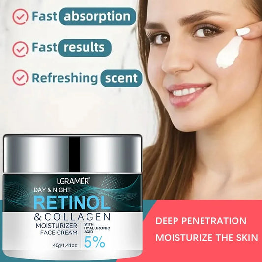 Retinol Moisturizer Face Cream Repairing Moisturizing Nourishing Cream Brightening Skin Facial Cream Anti-Aging Face Skin Care - M & M Global