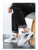 Versatile white shoes men's new 2025 summer casual breathable mesh board shoes fashionable sports height increasing men's shoes - M & M Global