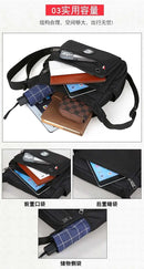 Business Fashion Men's Shoulder Bag Women's Crossbody Bag Large Capacity Multipurpose Travel Bags Tool Bag Oxford Cloth Material - M & M Global