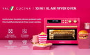 Limited Edition Happy Pink Infrared Heating Air Fryer Toaster Oven, Extra Large Countertop Convection Oven 10-in-1 Combo, 6-Slic - M & M Global