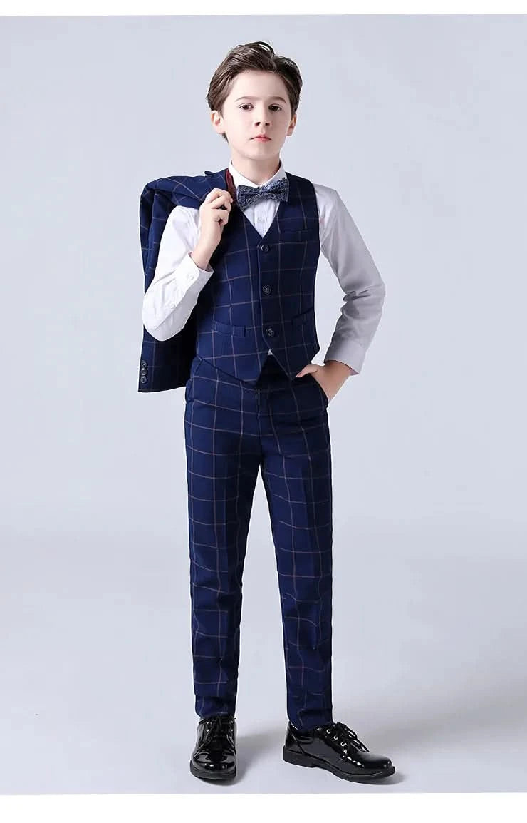 Children Boys Wedding Suit Spring Autumn 1-14 Years Teenager Kids Suits Outfits Set Formal Elegant Suits For Children - M & M Global