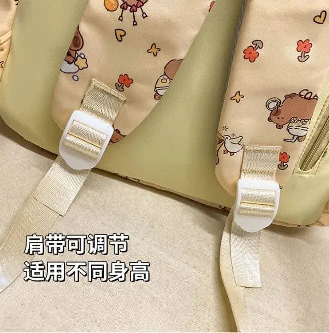 Cute Capybara Backpack for Girls Boys Student Teenager Children's Rucksack Women Cute Casual School Bags Kids Birthday Gift Toy - M & M Global