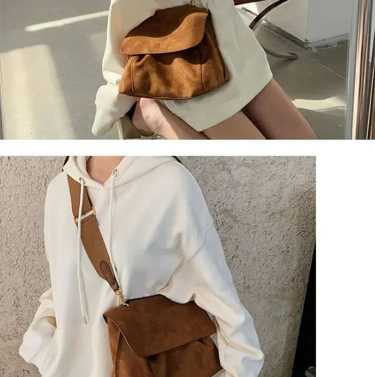 Winter Fashion Luxury Shoulder Bags for Women Retro Pu Leather Flap Crossbody Bag Lady Messenger Handbag Clutch Purse - M & M Global