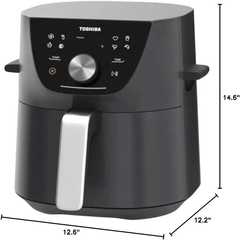 5.5QT Air Fryer with Heat-Q Technology, Quick and Easy Meals, 8 Preset Menus and Menu-IQ Function, 1-Degree Fahrenheit Precision - M & M Global