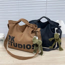 Vintage Canvas Messenger Bag, Retro Large Capacity Shoulder Bag, Women's Casual Handbag & Tote Hobo Purse - M & M Global