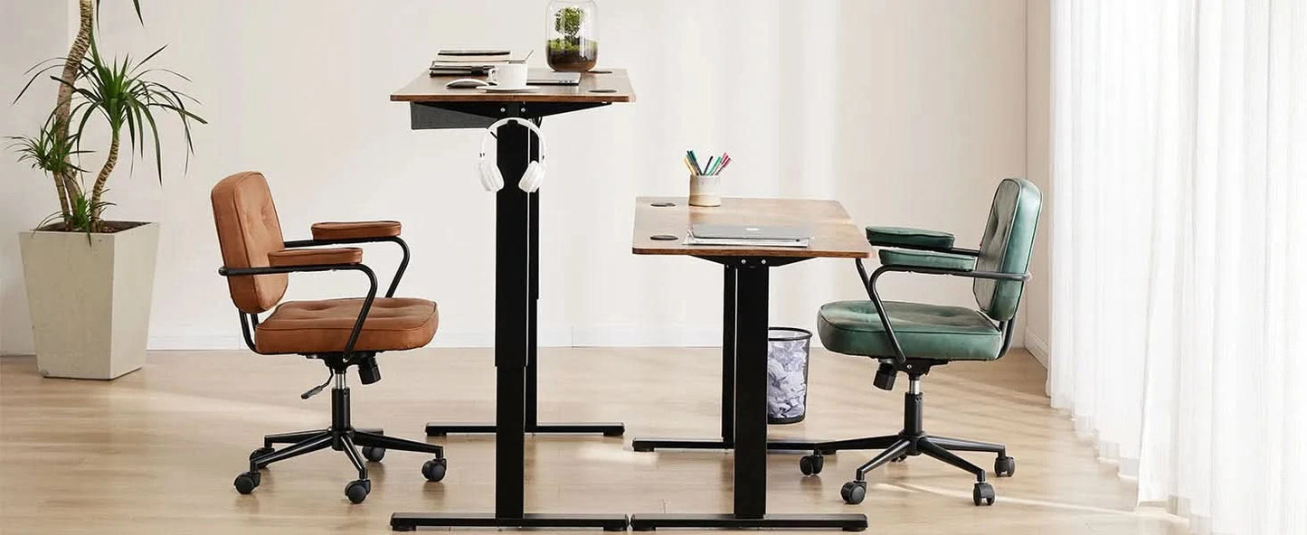 JHK Electric Standing Desk Height Adjustable 55x24 Inch Computer Desk Workstation Ergonomic Work Table for Home Office
