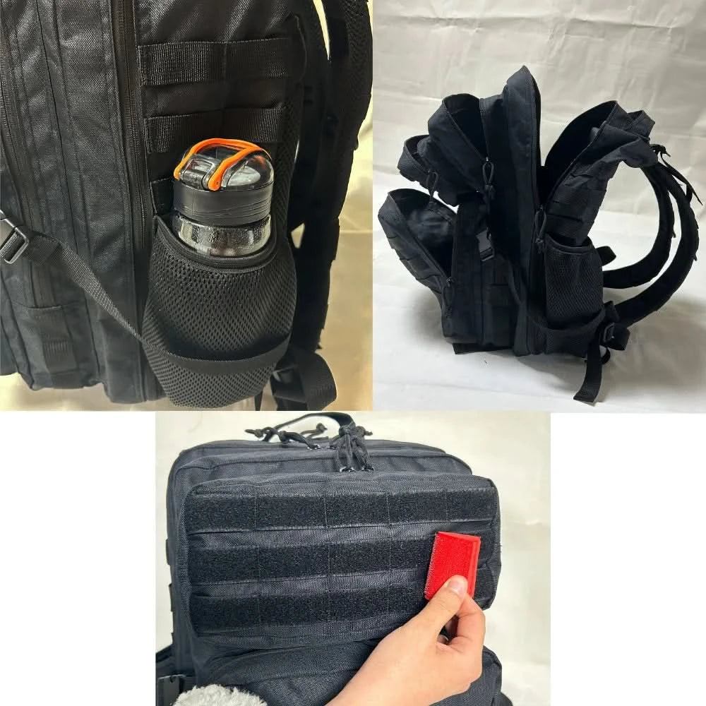 SYZM 35L/50L Tactical Backpack Hiking Rucksack MOLLE Backpack for Men Women Outdoor Fishing Camping Bag with Bottle Holder - M & M Global