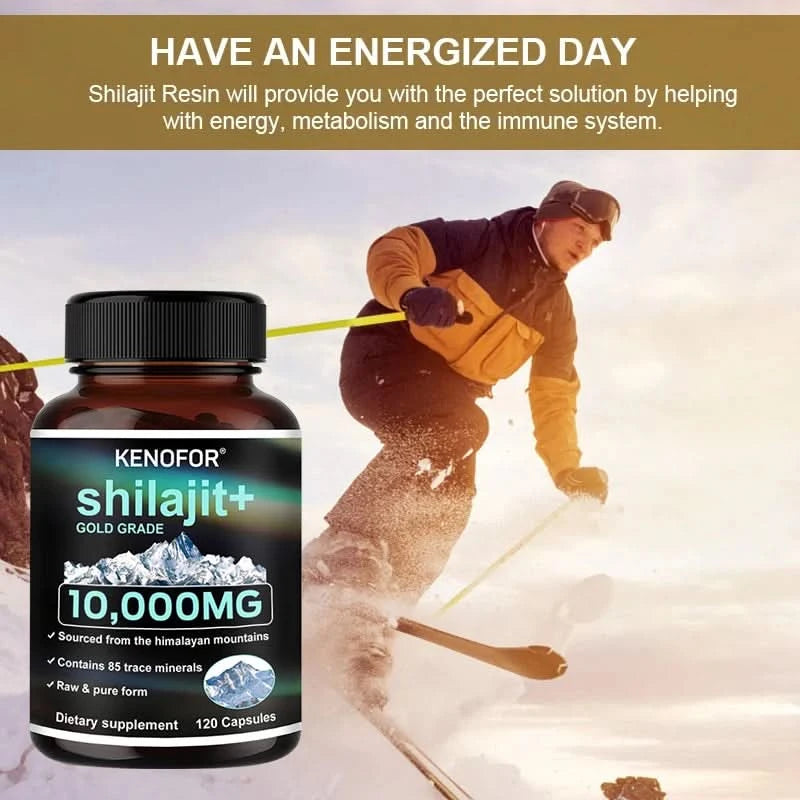 Himalaya Original Pure Shilajit Capsules, Naturally Enriched with Fulvic Acid and Over 85 Trace Minerals, Gluten Free Supplement - M & M Global