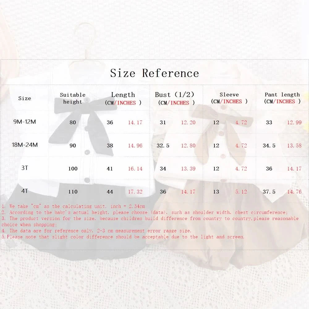 Girls Summer Casual Set Summer Vacation Bow Top + Shorts 2 Piece Set Children Clothes Girl - M & M Global