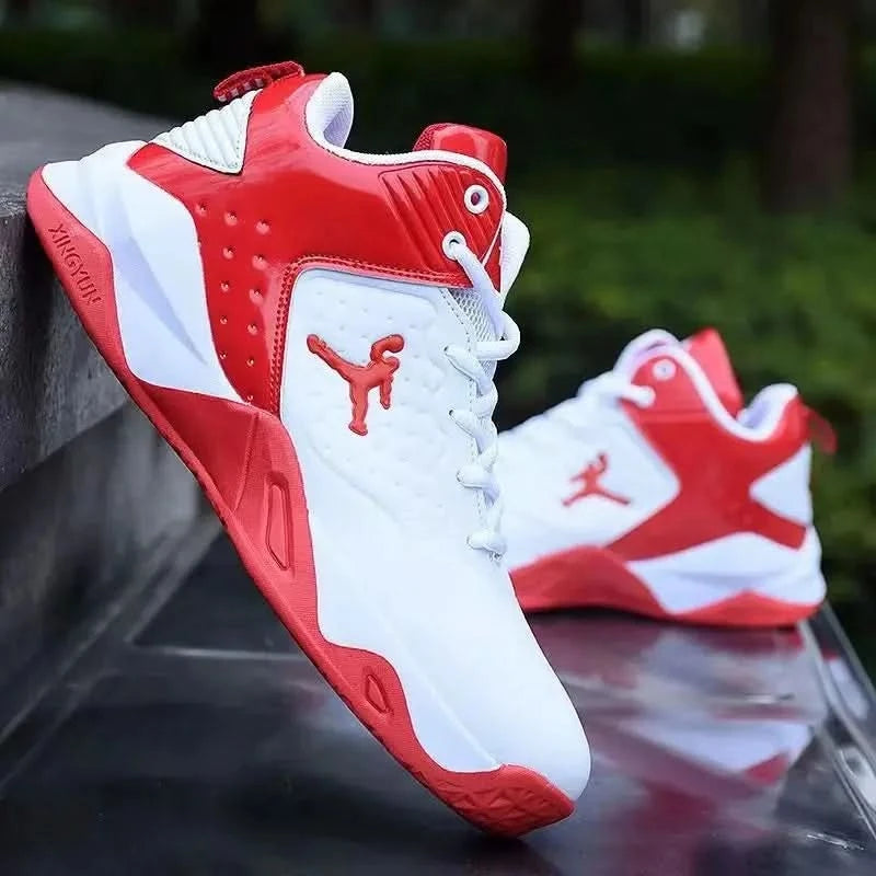 Men's Basketball Shoes Spring New High-Top Casual Shoes Leather Face Sports Shoes Boots 2024 New Imported War Boots - M & M Global