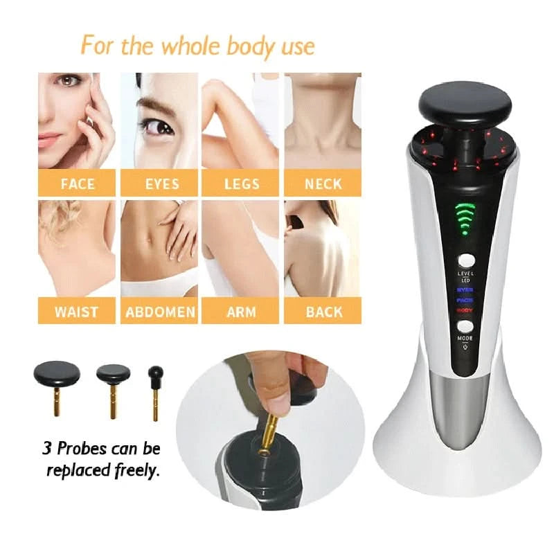 NEW 3 In 1 Skin Lifting Red Light Machine for Face Body Facial Rejuvenation Tighten Eye Bag Remove Chin V-line Up Beauty Device - M & M Global