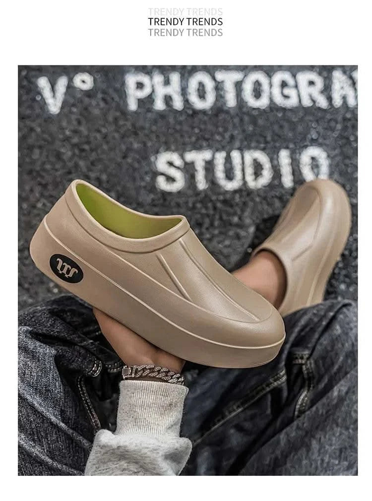 A Pair of Men's Wear-Resistant Men's Casual Shoes, Non-Slip, Wear-Resistant, Waterproof Work Shoes, Casual Sports Shoes for Men - M & M Global